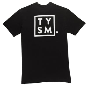 TYSM Box Tee Black/White - thankyouapparel